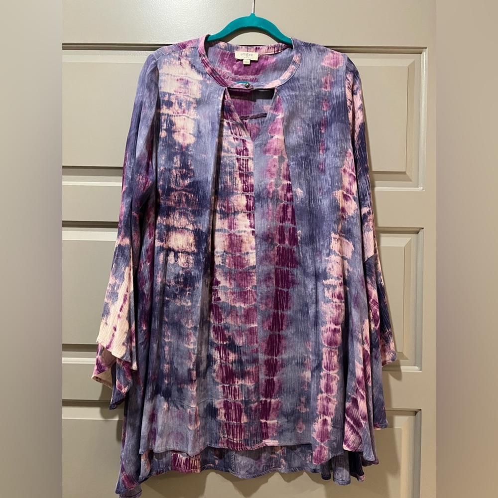 Purple Tie-Dye Dress